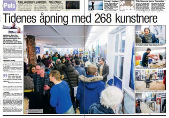 "Tidenens åpning med 268 kunstnere", RA Puls 18.01.2013